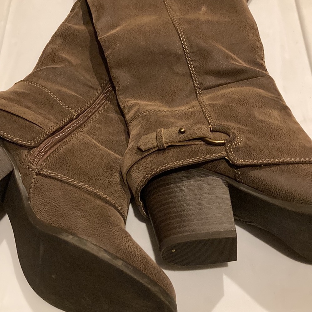 Fergalicious Brown Heeled Boots
